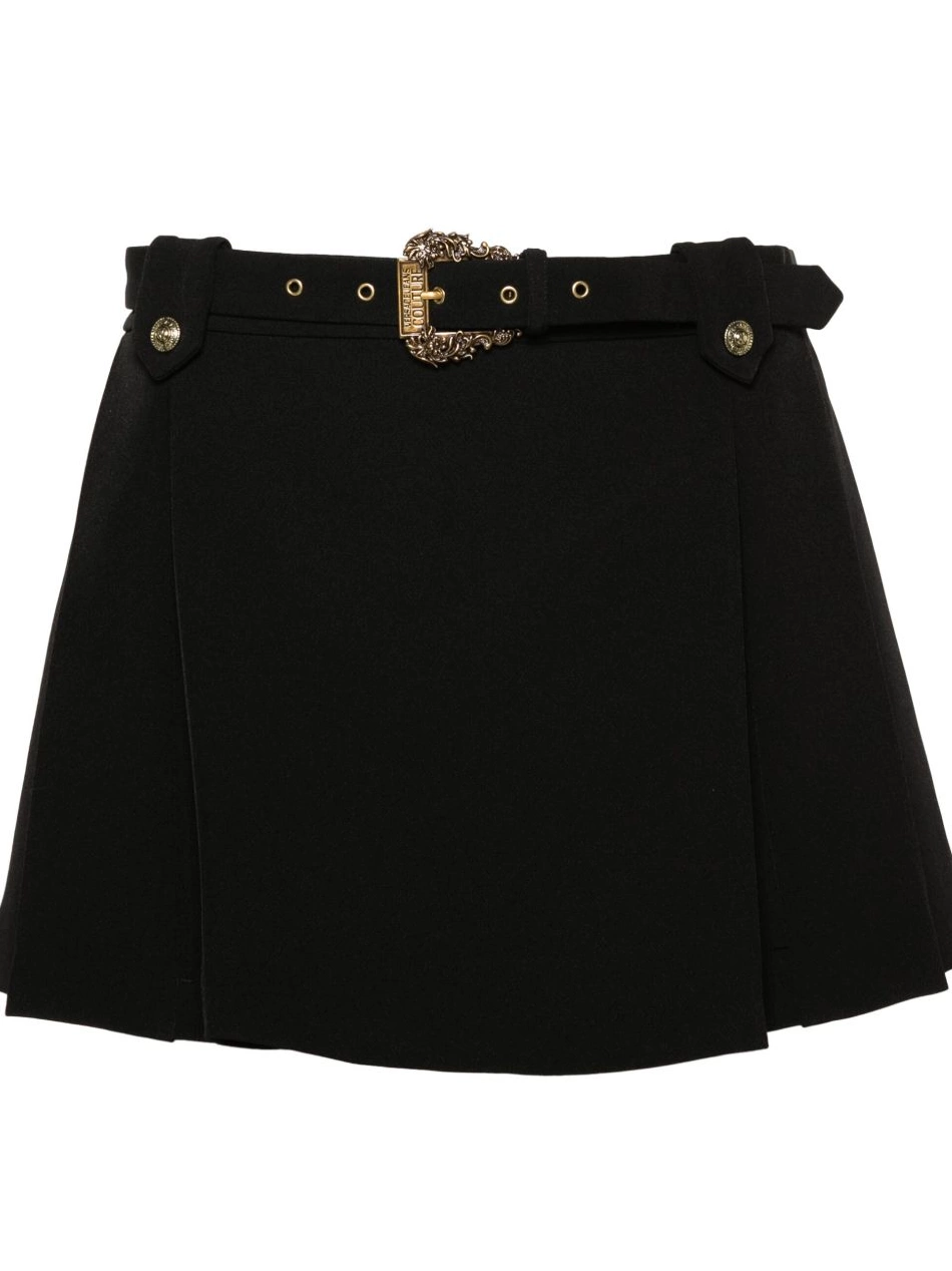Affordable Jeans Couture logo-engraved skirt Versace mini Women pleated 0726